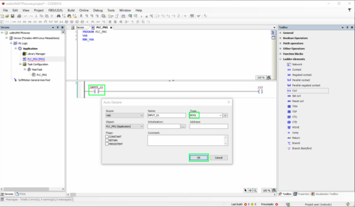 Configure the input device