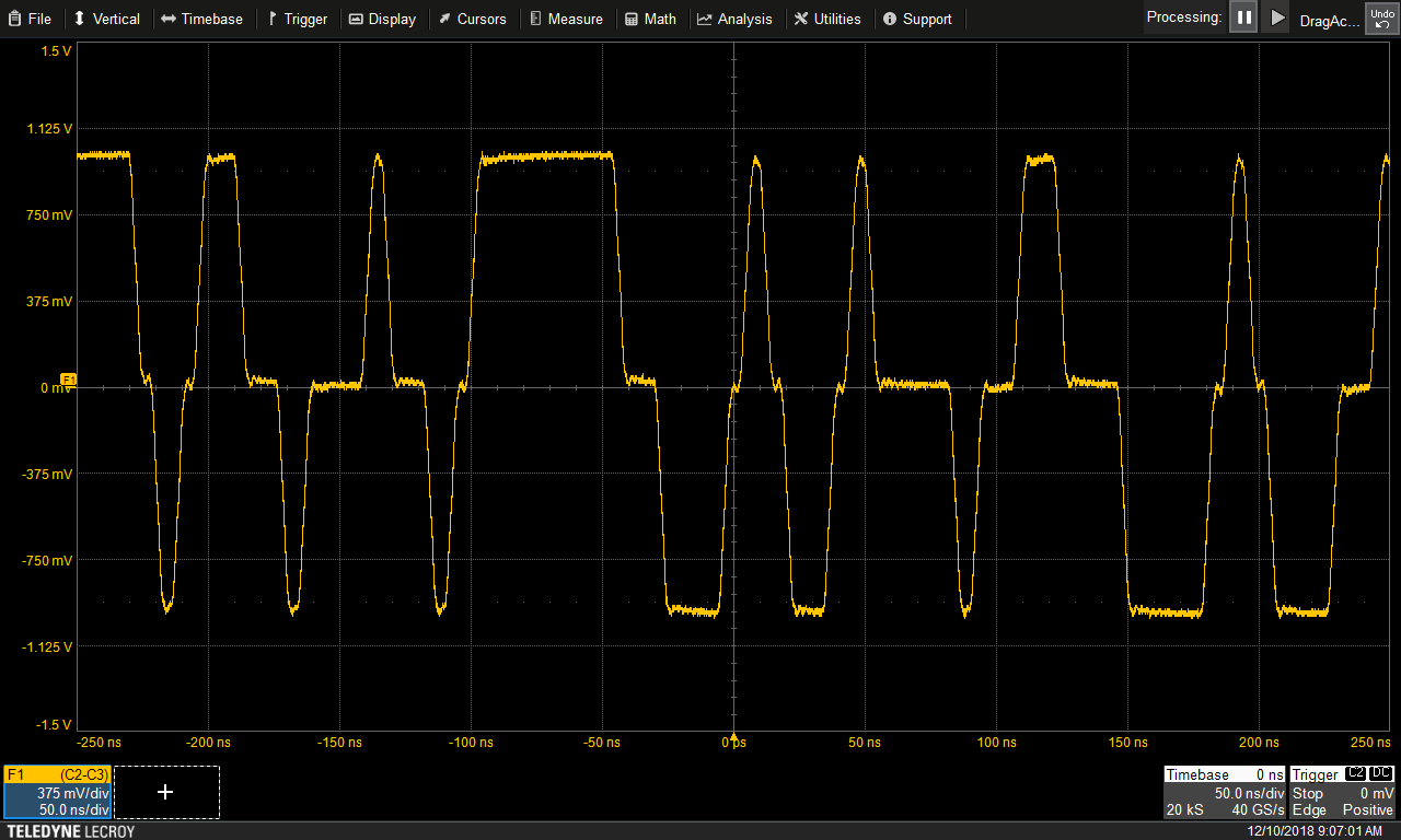 Measured differential random signal 100Base-TX