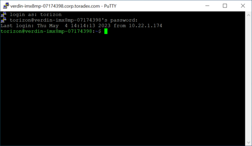 PuTTY Login for the Second Time Onwards