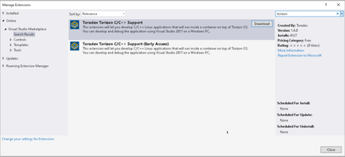 Vs2019 Extensions Manager