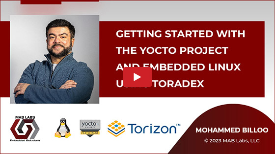 Getting Started With The Yocto Project And Embedded Linux Using Toradex